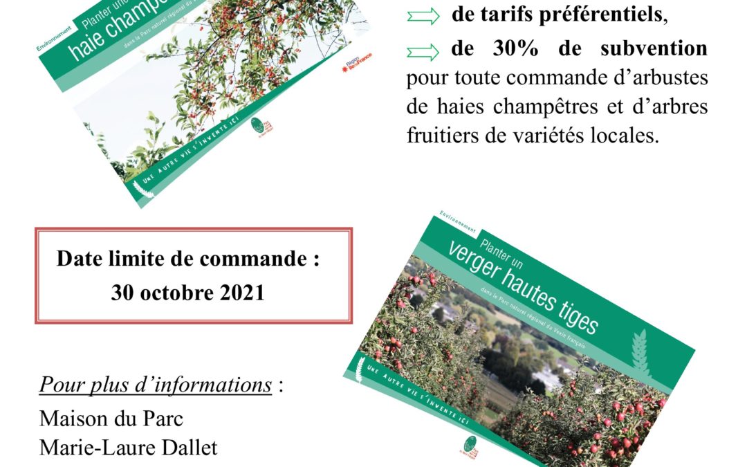 Commandes d’arbustes de haies et d’arbres fruitiers