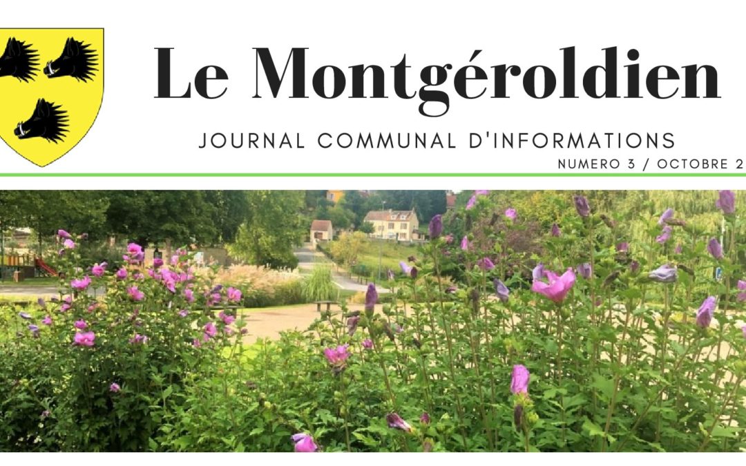 Le numéro d’octobre du Montgéroldien est arrivé !