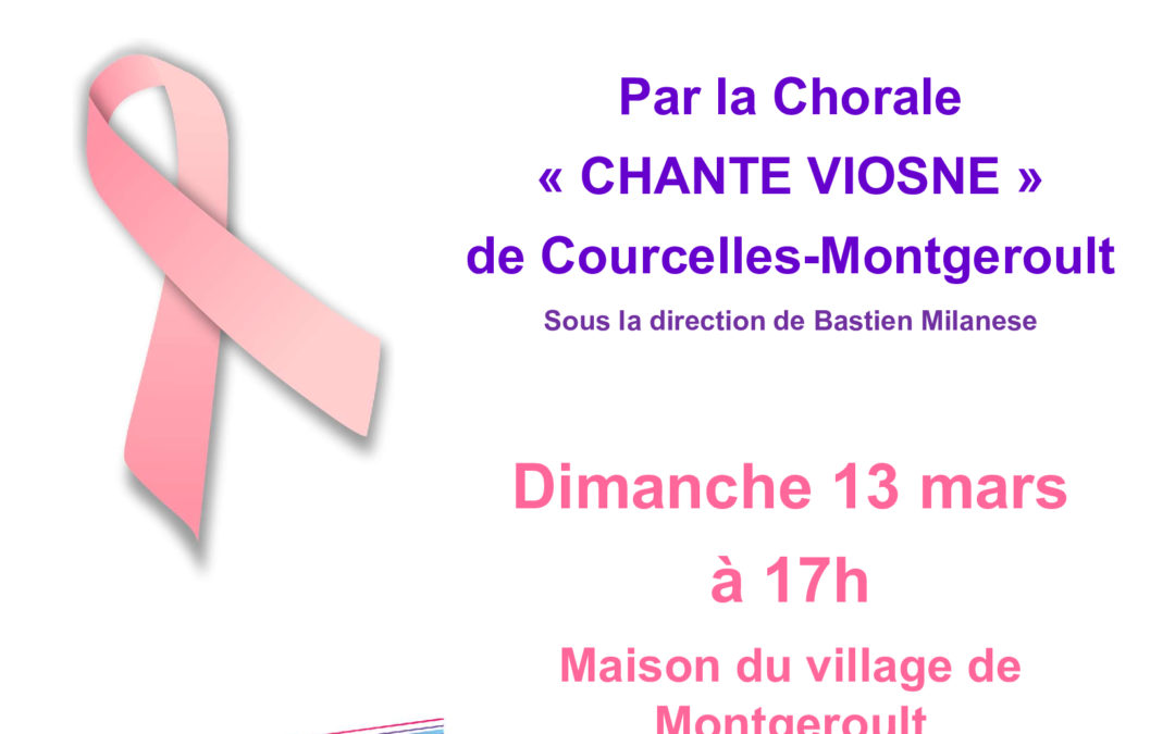 Concert en chansons au profit de la lutte contre le cancer du sein