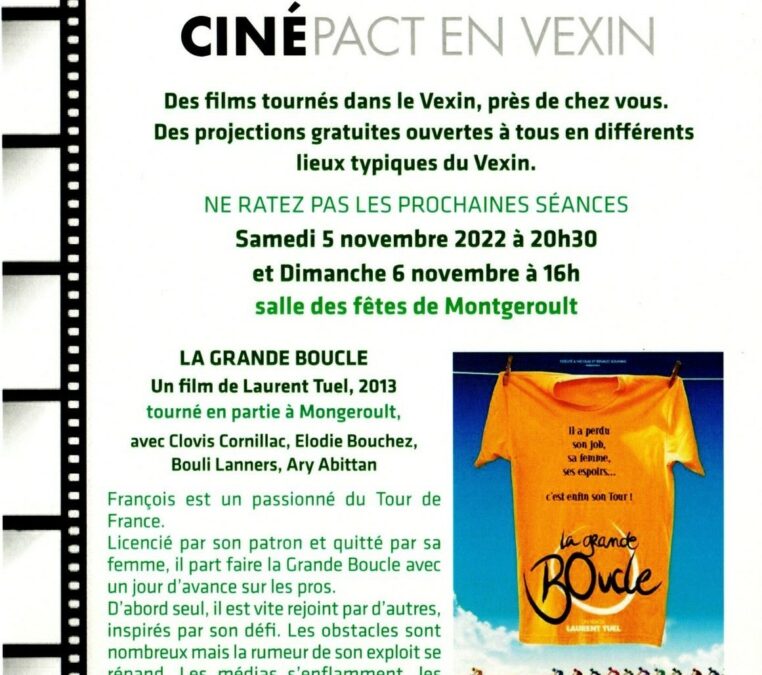 CinéPACT en VEXIN, les 5 et 6 novembre à Montgeroult