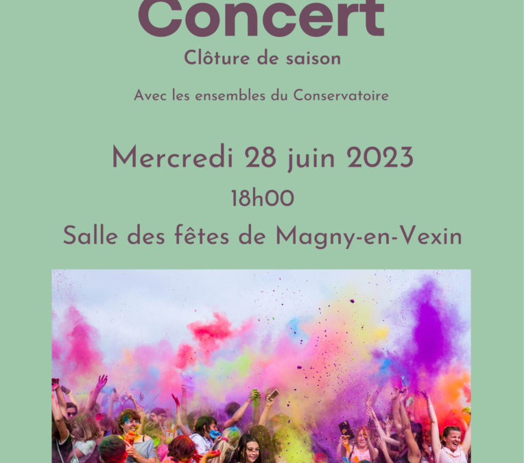 Concert de clôture de saison du Conservatoire du Vexin