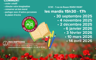 Ateliers d’écriture créative séniors