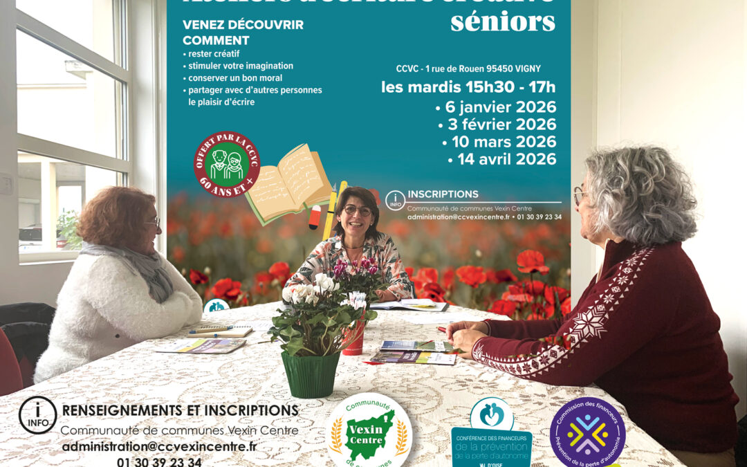 Ateliers d&rsquo;écriture créative seniors