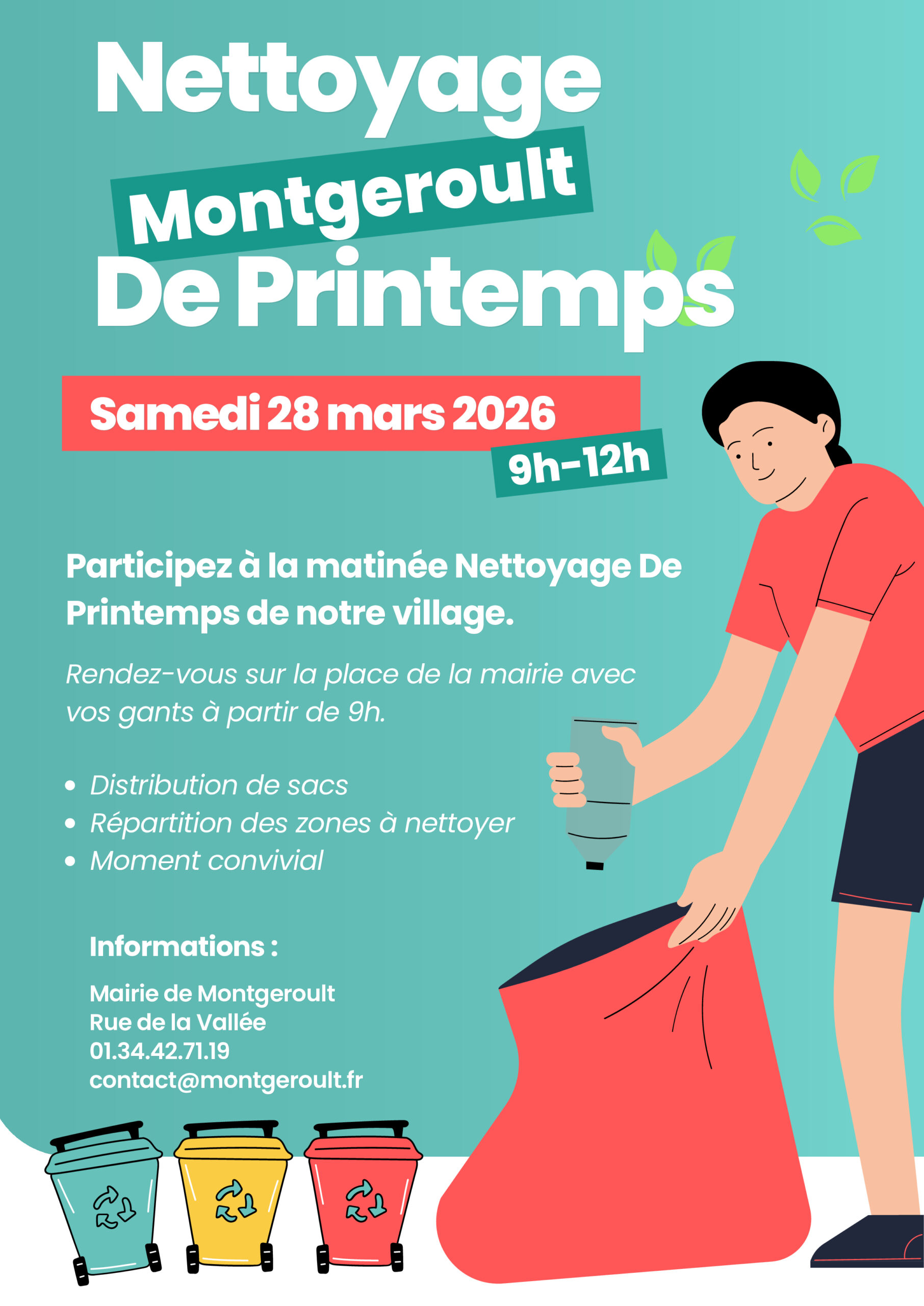 Nettoyage de printemps, Samedi 28 mars
